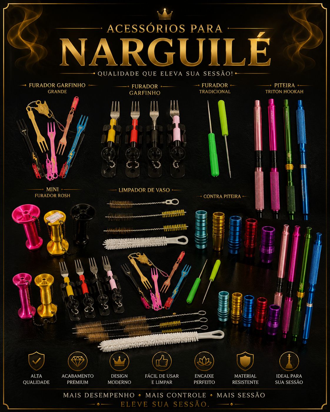 ACESSÓRIOS PARA NARGUILÉ